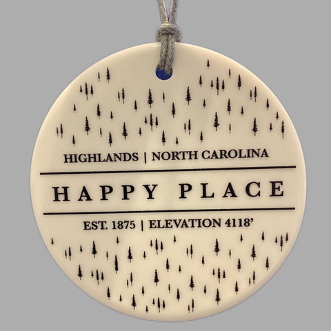 Highlands Happy Place Ornament