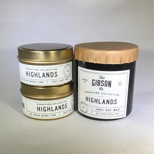 Highlands Candles from The Gibson Co.